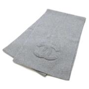 Pre-owned Fabric scarves Chanel Vintage , Gray , Dames