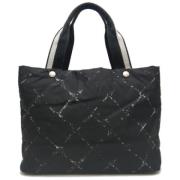 Pre-owned Canvas chanel-bags Chanel Vintage , Black , Dames