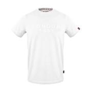 Katoenen T-shirt met korte mouwen - Wit Aquascutum , White , Heren