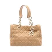 Pre-owned Leather dior-bags Dior Vintage , Beige , Dames