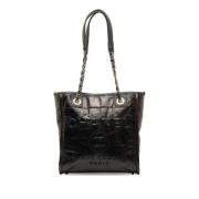 Pre-owned Leather shoulder-bags Chanel Vintage , Black , Dames