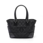 Pre-owned Canvas totes Chanel Vintage , Black , Dames