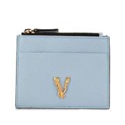 Pre-owned Leather wallets Versace Pre-owned , Blue , Dames