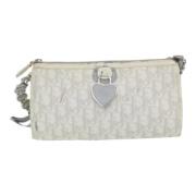 Pre-owned Leather dior-bags Dior Vintage , White , Dames