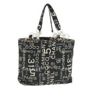 Pre-owned Canvas chanel-bags Chanel Vintage , Black , Dames