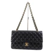 Pre-owned Leather shoulder-bags Chanel Vintage , Black , Dames