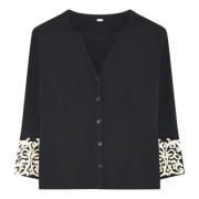 Naja Zwarte Blouses Gustav , Black , Dames