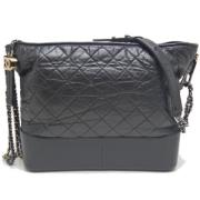 Pre-owned Leather chanel-bags Chanel Vintage , Black , Dames