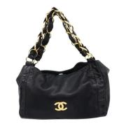 Pre-owned Leather chanel-bags Chanel Vintage , Black , Dames