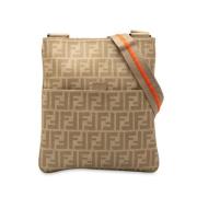 Pre-owned Canvas crossbody-bags Fendi Vintage , Beige , Dames