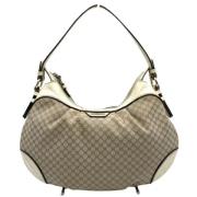 Pre-owned Canvas shoulder-bags Celine Vintage , Beige , Dames