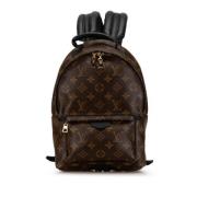 Pre-owned Leather backpacks Louis Vuitton Vintage , Brown , Dames