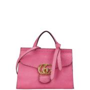 Pre-owned Leather handbags Gucci Vintage , Pink , Dames