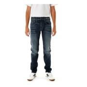 Slim Fit Mid Waist Jeans Replay , Blue , Heren