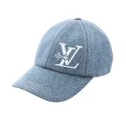 Pre-owned Denim hats Louis Vuitton Vintage , Blue , Dames