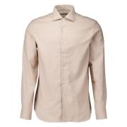 Beige Overhemd Lange Mouw Corneliani , Beige , Heren