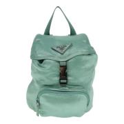 Pre-owned Fabric backpacks Prada Vintage , Blue , Dames