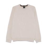 Witte Merinowol Ronde Hals Sweater Paul Smith , White , Heren