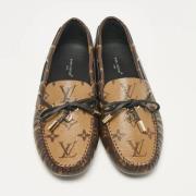 Pre-owned Coated canvas flats Louis Vuitton Vintage , Brown , Dames