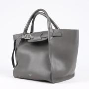 Pre-owned Leather handbags Celine Vintage , Gray , Dames