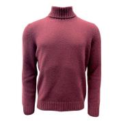 Boucle Turtleneck Trui Gran Sasso , Red , Heren