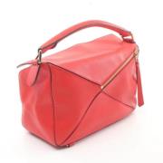 Pre-owned Leather handbags Loewe Pre-owned , Red , Dames