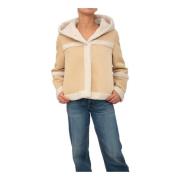 Beige Korte Jas voor Vrouwen Liu Jo , Beige , Dames