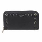 Pre-owned Leather wallets Jimmy Choo Pre-owned , Black , Dames