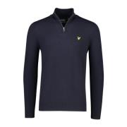 Donkerblauwe Half Zip Coltrui Lyle & Scott , Blue , Heren