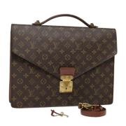 Pre-owned Canvas briefcases Louis Vuitton Vintage , Brown , Dames