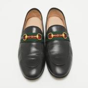 Pre-owned Leather flats Gucci Vintage , Black , Dames