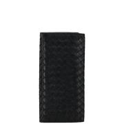 Pre-owned Leather wallets Bottega Veneta Vintage , Black , Dames