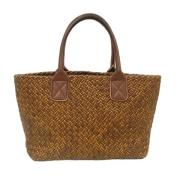 Pre-owned Leather handbags Bottega Veneta Vintage , Brown , Dames