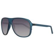 Blauwe Plastic Zonnebril Jackie Model Guess , Blue , Dames