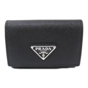 Pre-owned Leather handbags Prada Vintage , Black , Dames