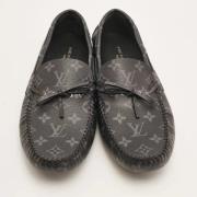 Pre-owned Canvas flats Louis Vuitton Vintage , Black , Heren