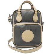 Pre-owned Canvas crossbody-bags Gucci Vintage , Gray , Dames