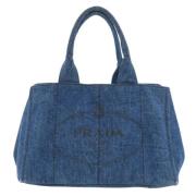 Pre-owned Denim prada-bags Prada Vintage , Blue , Dames