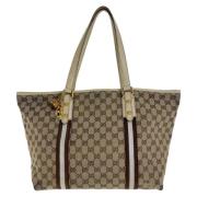 Pre-owned Canvas totes Gucci Vintage , Brown , Dames