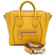 Pre-owned Leather handbags Celine Vintage , Yellow , Dames