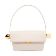 Ivoor Leren Schoudertas Jacquemus , White , Dames