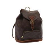 Pre-owned Canvas backpacks Louis Vuitton Vintage , Brown , Dames