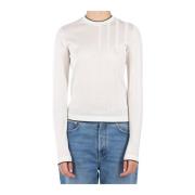 Witte Gebreide Trui Jacquemus , White , Dames