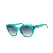 Groene Plastic Zonnebril Guess , Green , Dames