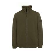 Ghost Fleece Rits Jas Stone Island , Green , Heren