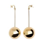 Gouden Knoop Oorbellen Les Grandes Boucles Jacquemus , Yellow , Dames