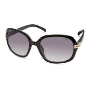 Zwarte Hars Zonnebril Guess , Black , Dames