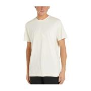 Minimalistische Monologo T-shirt Calvin Klein , Beige , Heren