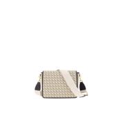 Canvas Crossbody Tas met Verstelbare Band Carolina Herrera , Beige , D...