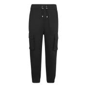 Cargo Sweatpants met elastische taille Balmain , Black , Heren